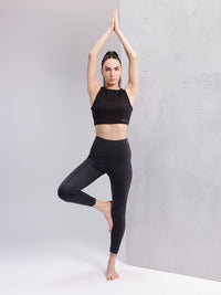 HRX by Hrithik Roshan Women Rapid-Dry Mesh Yoga Tights