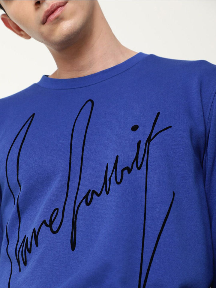 RARE RABBIT Men Flocker Printed Sweatshirt