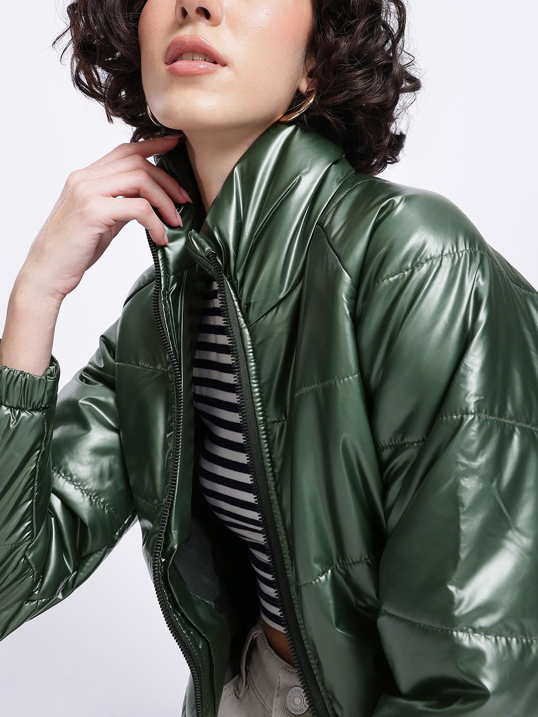 DressBerry Shimmer Shine Puffer Jacket