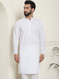 SOJANYA Men Thread Work Kurta