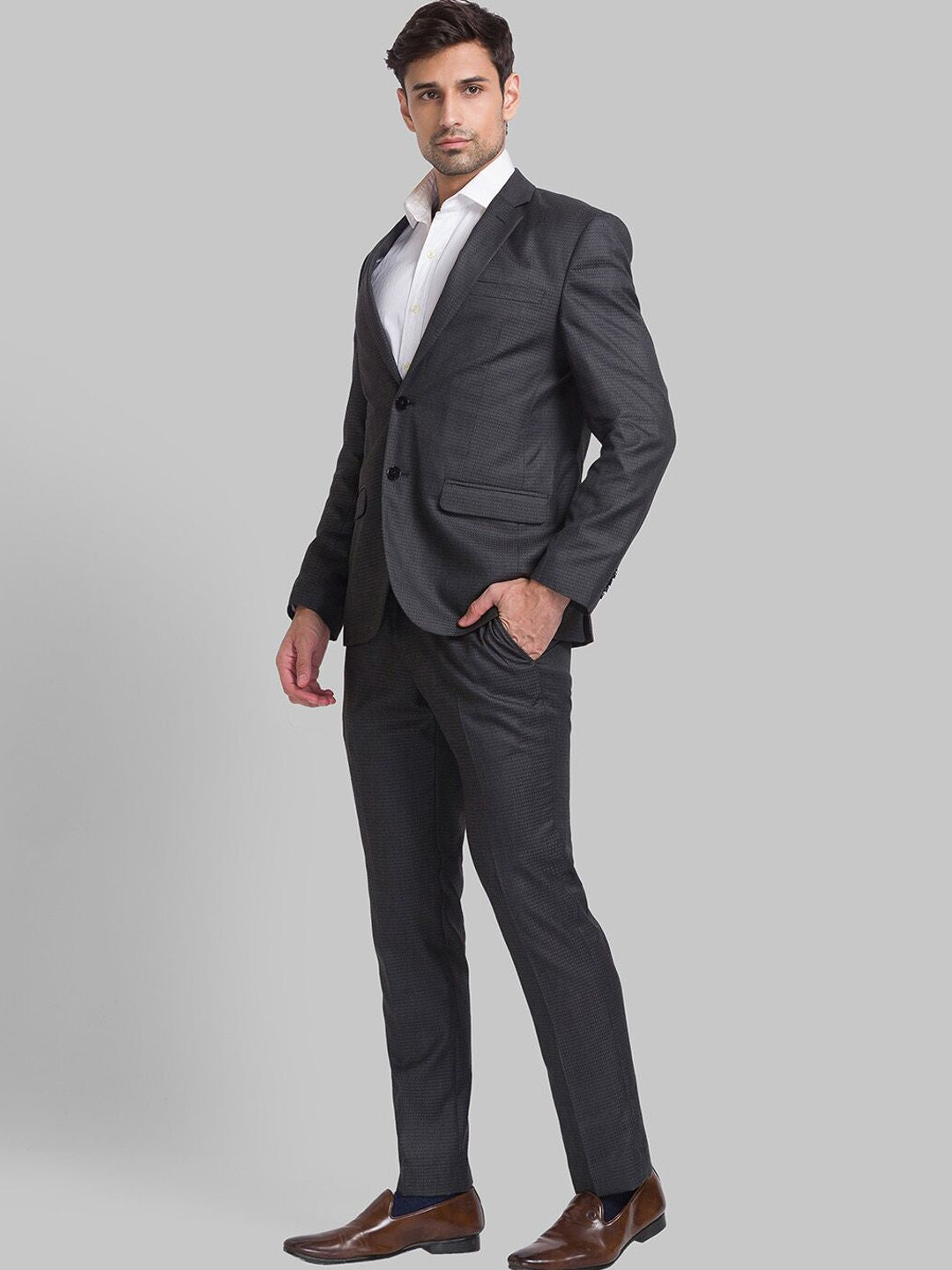 Park Avenue Men Single-Breasted Super Slim-Fit 2-Piece Suit