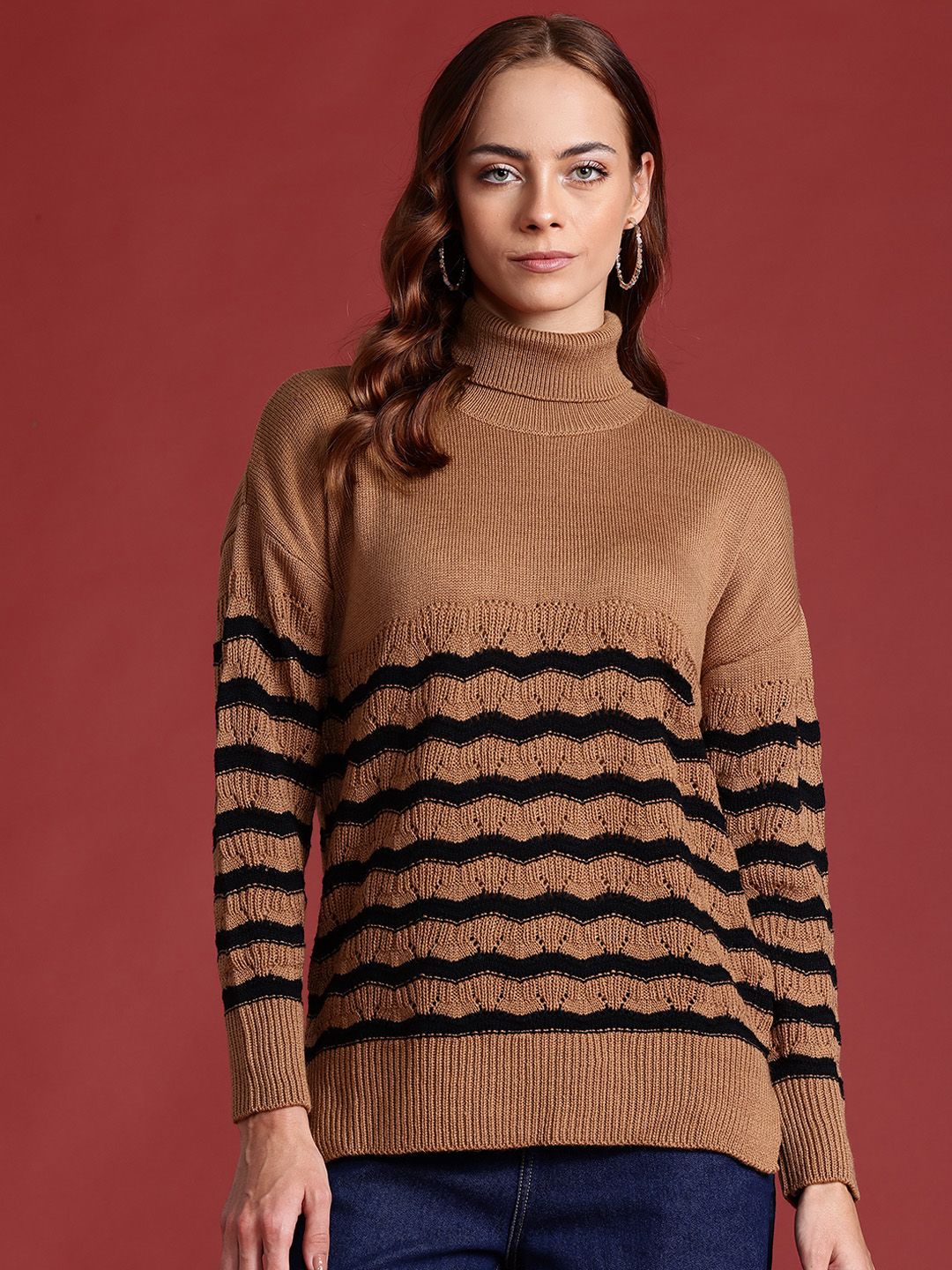 all about you Striped Pullover