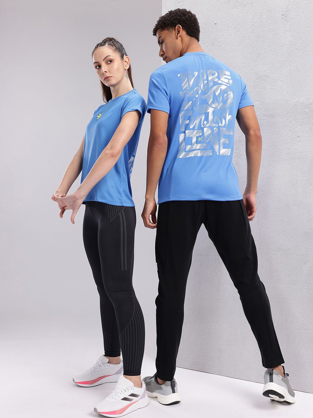 HRX by Hrithik Roshan Couple Collection Typography Printed Running T-shirt