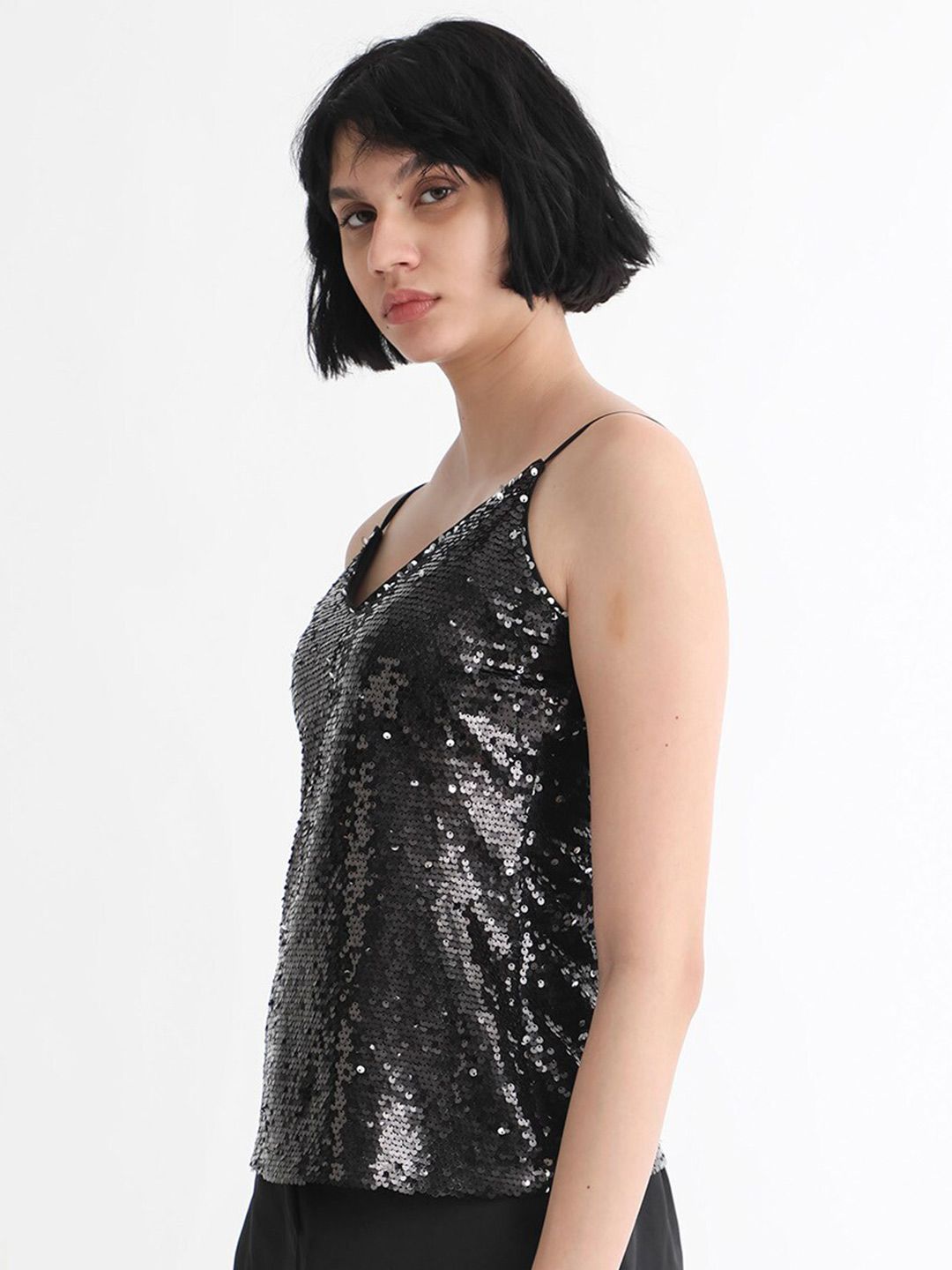 RAREISM Embellished Sequinned Top