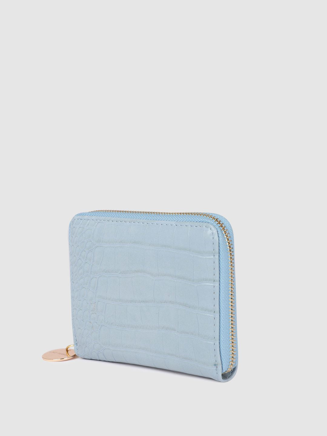 Lino Perros Women Croc & Snakeskin Textured Zip Around Wallet