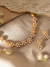 Rubans Gold-Plated AD Stone Jewellery Set