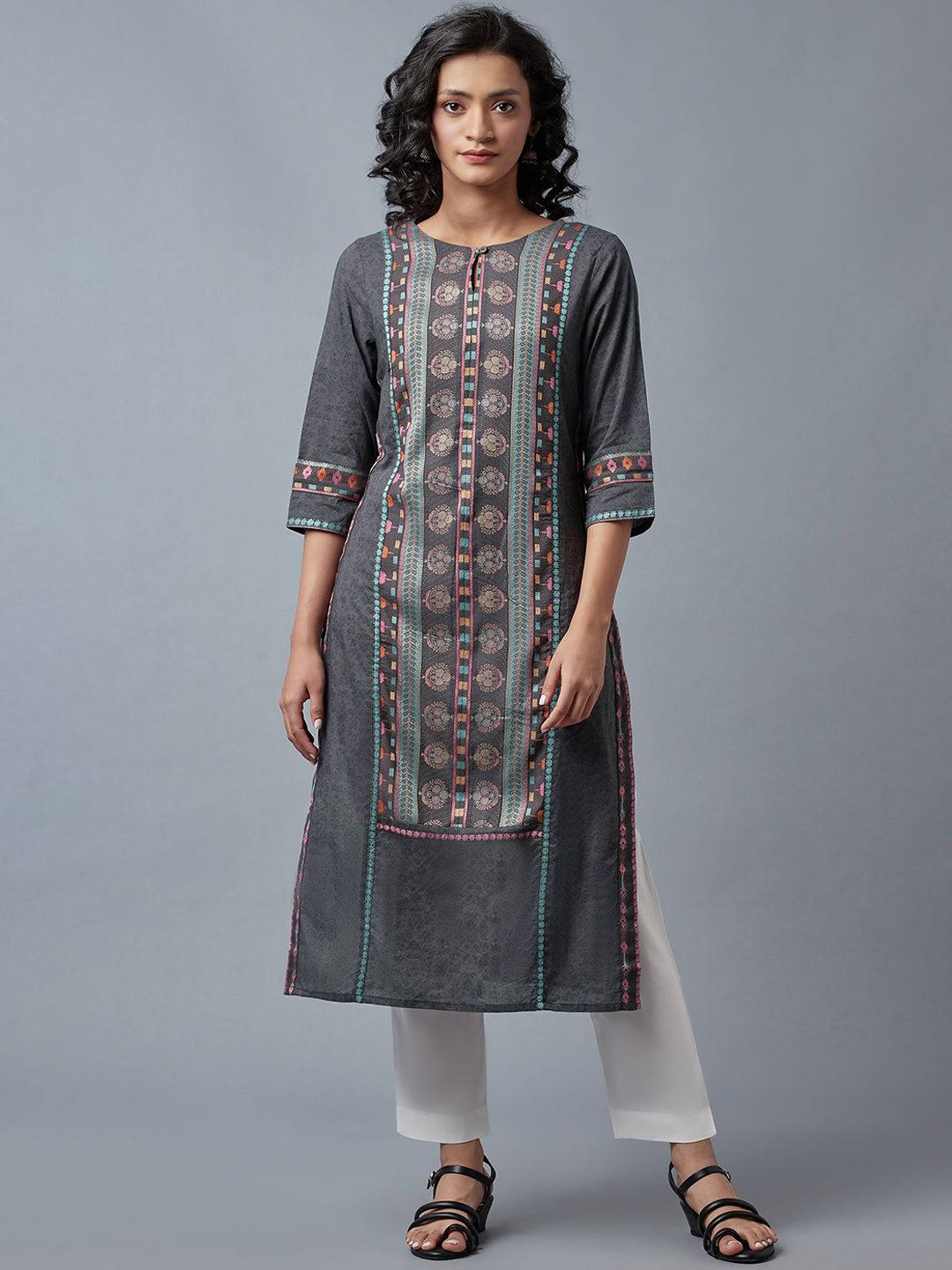W Straight Cotton Kurta