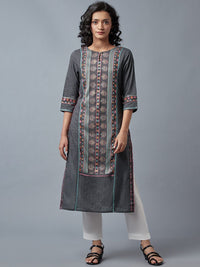W Straight Cotton Kurta