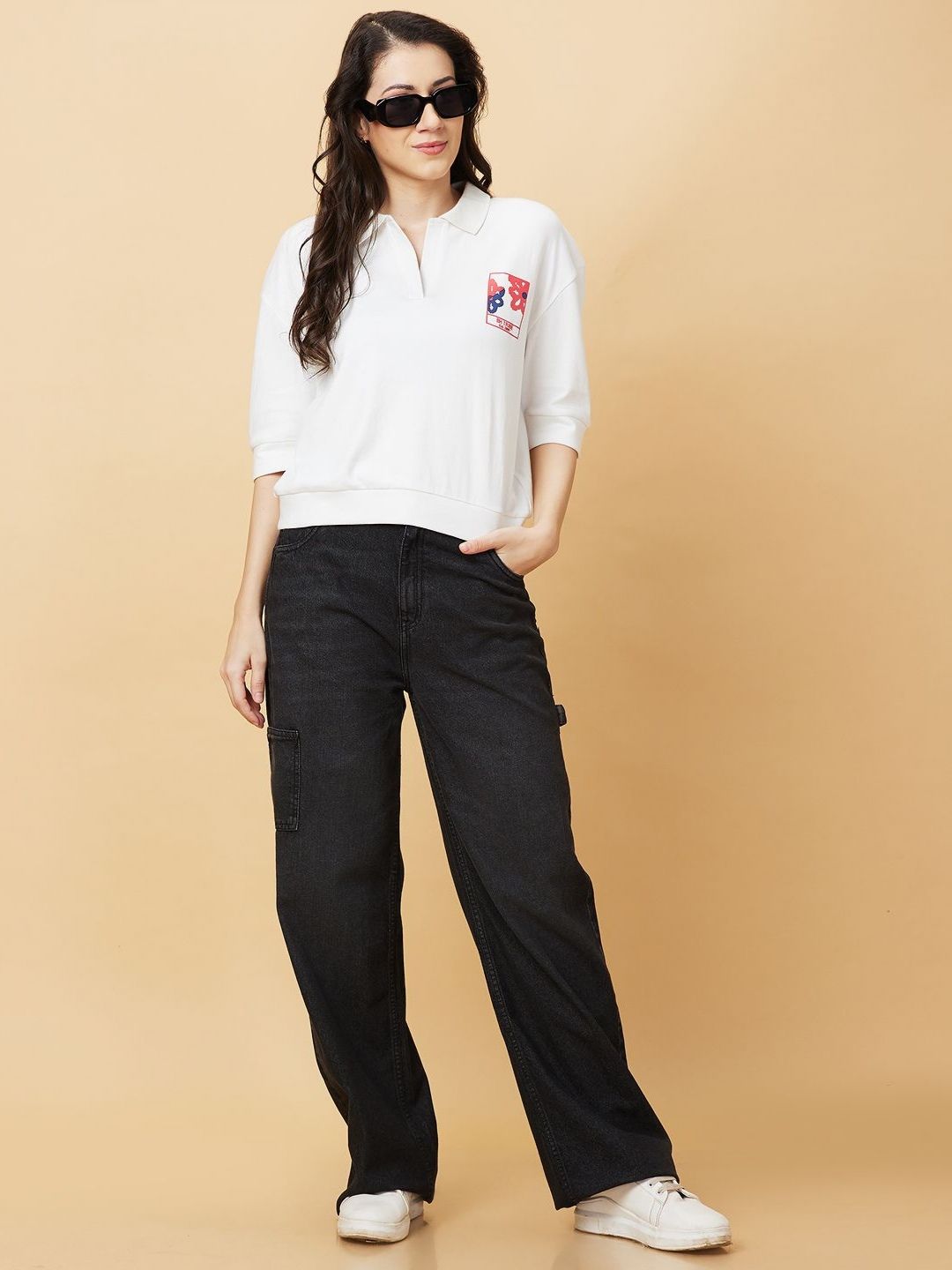 Being Human Women Polo Collar T-shirt