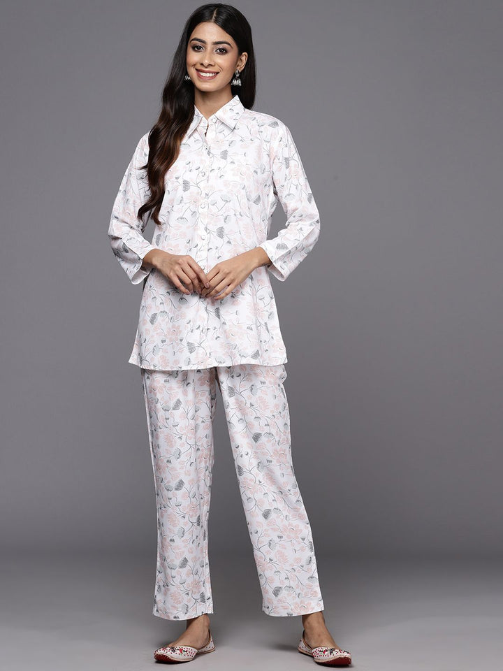Libas Women Printed Shirt with Trousers