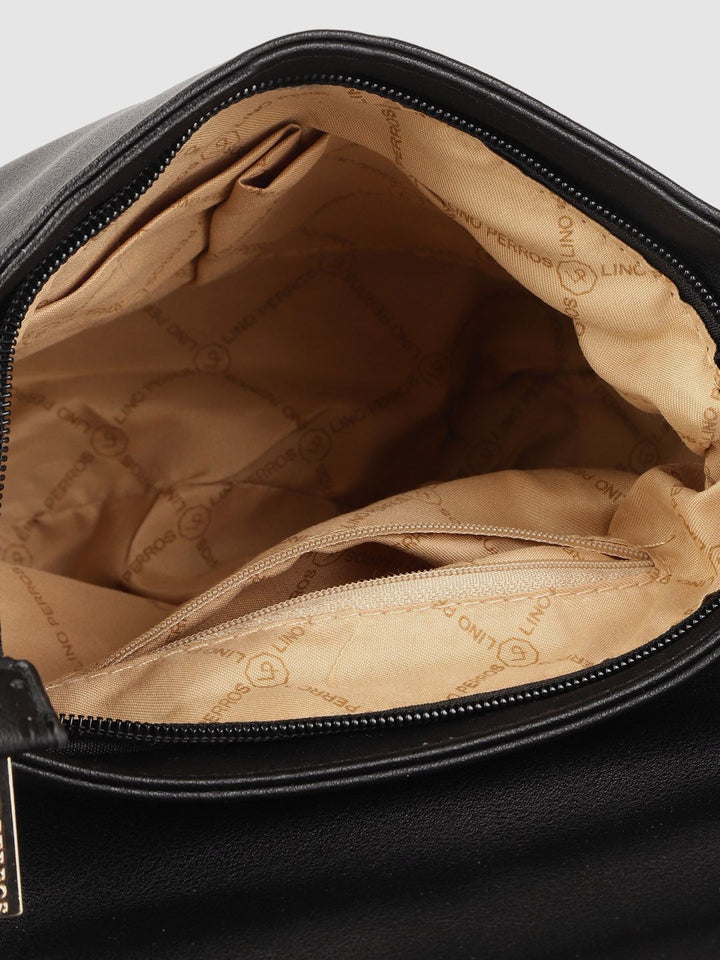 Lino Perros Women Black Solid Sling Bag