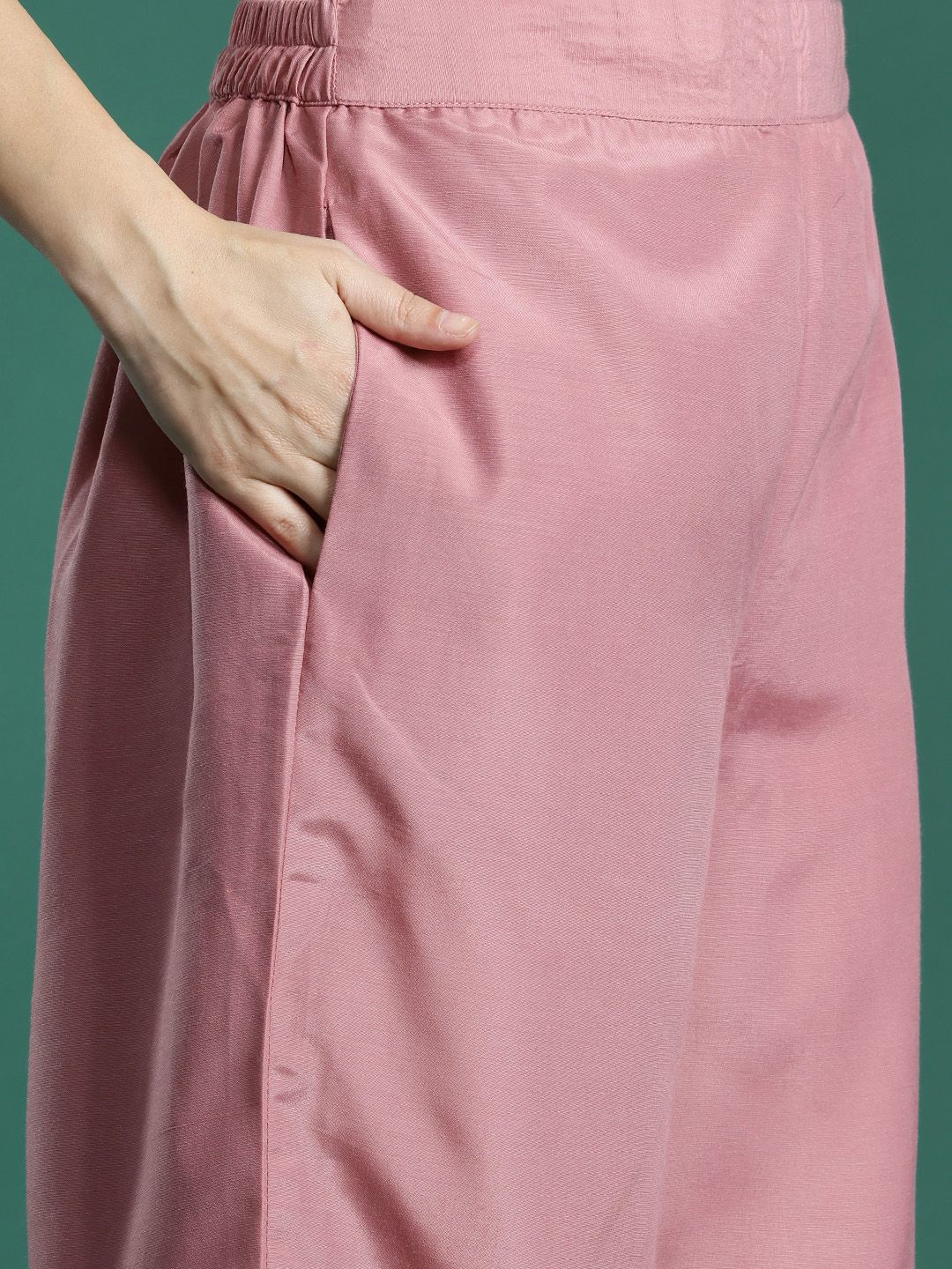 Indo Era Floral Embroidered Thread Work Kurta with Trousers & With Dupatta
