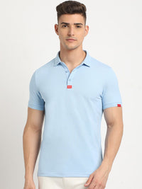 THE BEAR HOUSE Polo Collar Short Sleeves Slim Fit T-shirt