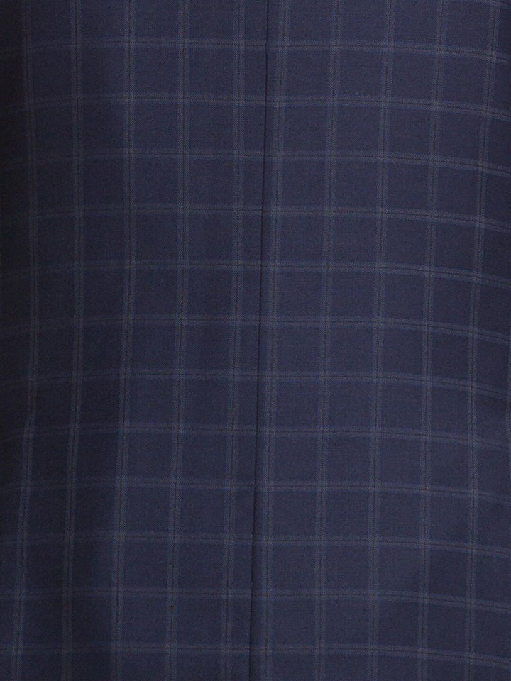 Park Avenue Men Checked Single-Breasted Super Slim-Fit 3-Piece Suit