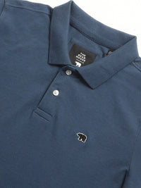 THE BEAR HOUSE Slim Fit Polo Collar Cotton T-shirt