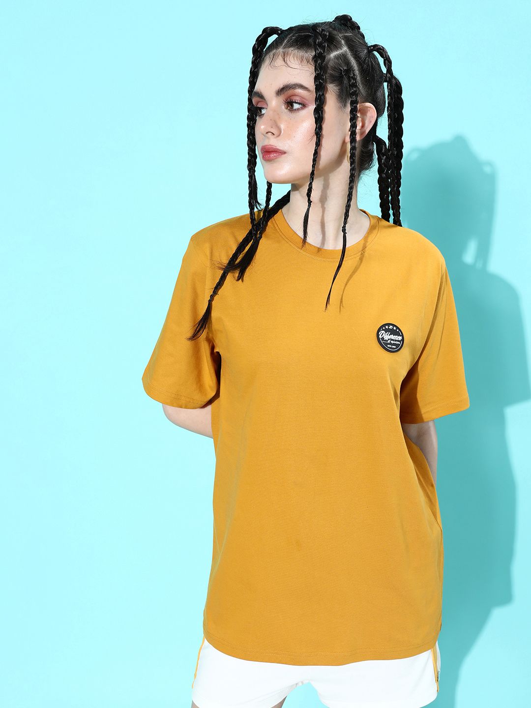 Difference of Opinion Women Graphic Printed Oversized T-shirt