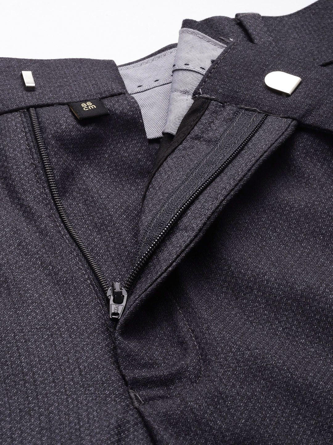 Park Avenue Self Design Textured Single Breasted Regular Fit 3 Piece Party Suits