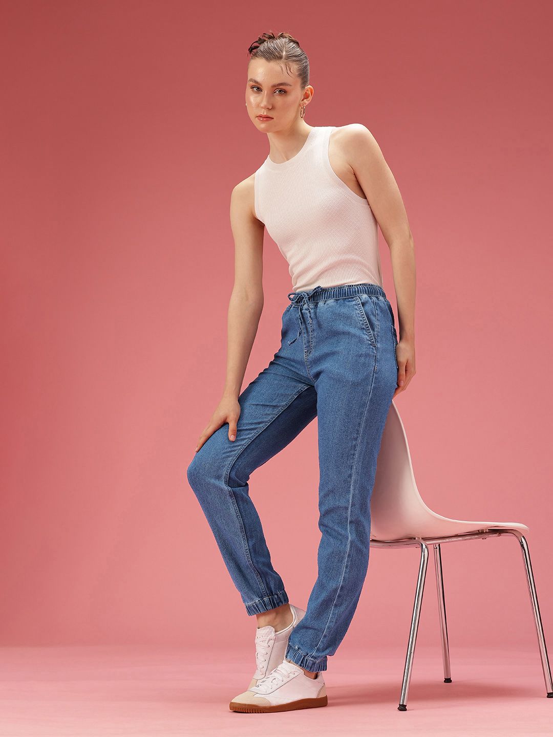 DressBerry Women Jogger High-Rise Stretchable Jeans