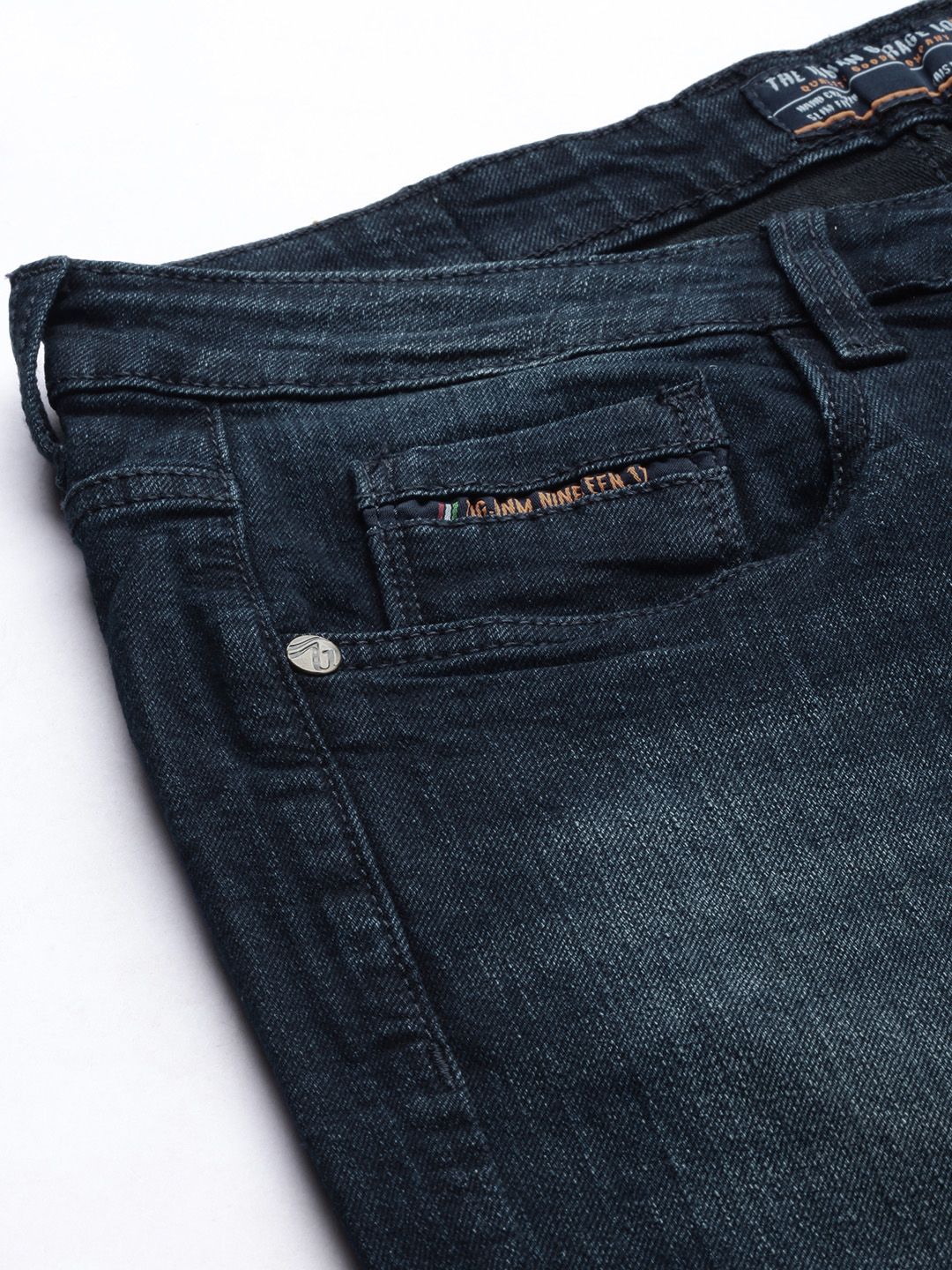 The Indian Garage Co Men Skinny Fit Light Fade Stretchable Jeans