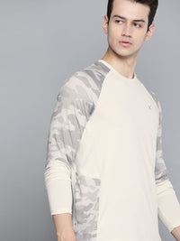 HRX By Hrithik Roshan Men Tofu Camouflage Rapid-Dry Antimicrobial  Running T-shirt