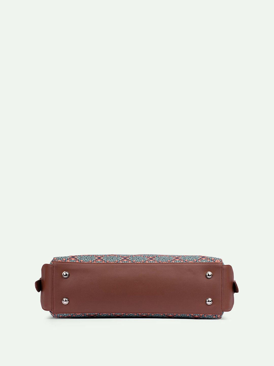 ZOUK Kolkata Nouveau Ethnic Motifs Printed Shopper Handheld Bag