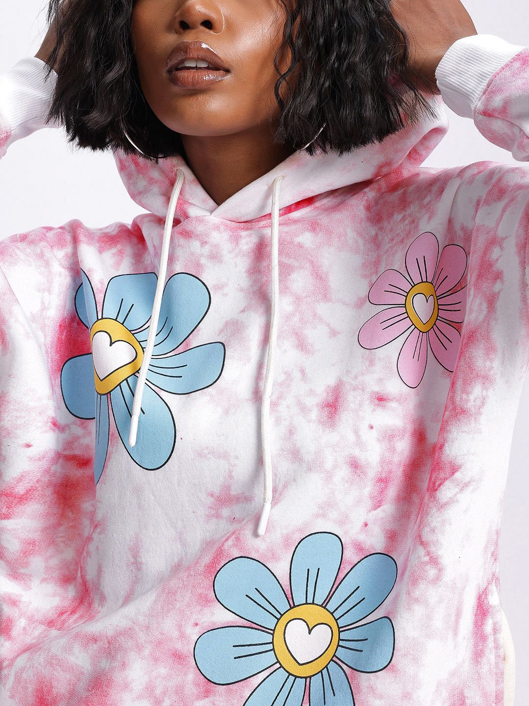 DressBerry Dye Delight Tie-Dye Hooded Sweatshirt