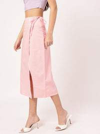 DressBerry Blush Dreams Wrap Style Midi Skirt