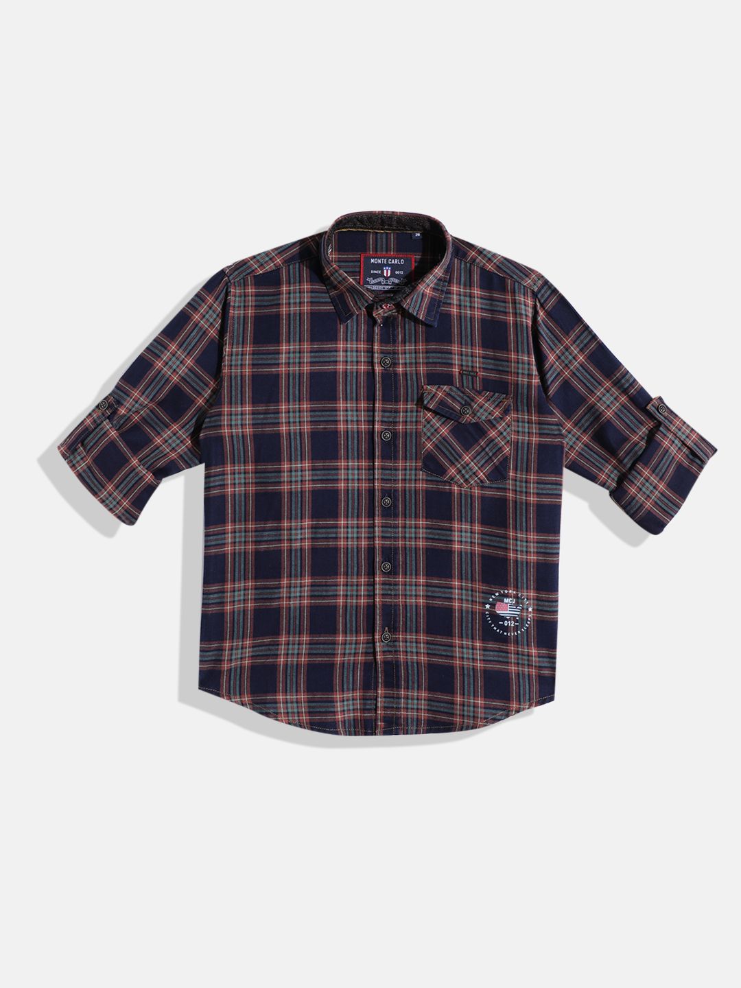 Monte Carlo Boys Checked Casual Smart Fit Shirt
