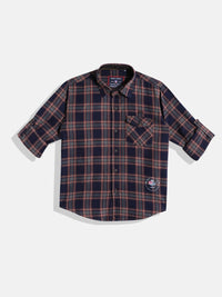 Monte Carlo Boys Checked Casual Smart Fit Shirt