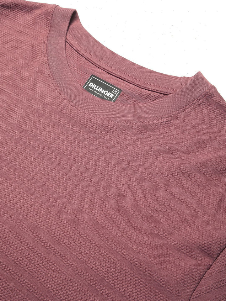 DILLINGER Men Round Neck Solid Oversized Pure Cotton T-shirt