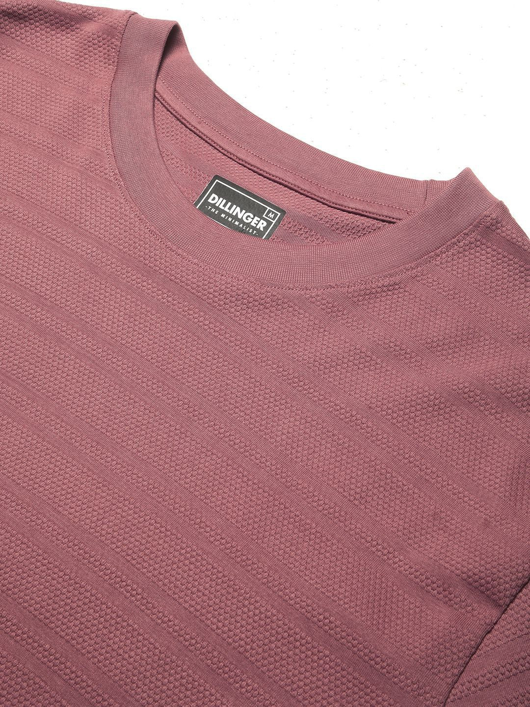 DILLINGER Men Round Neck Solid Oversized Pure Cotton T-shirt