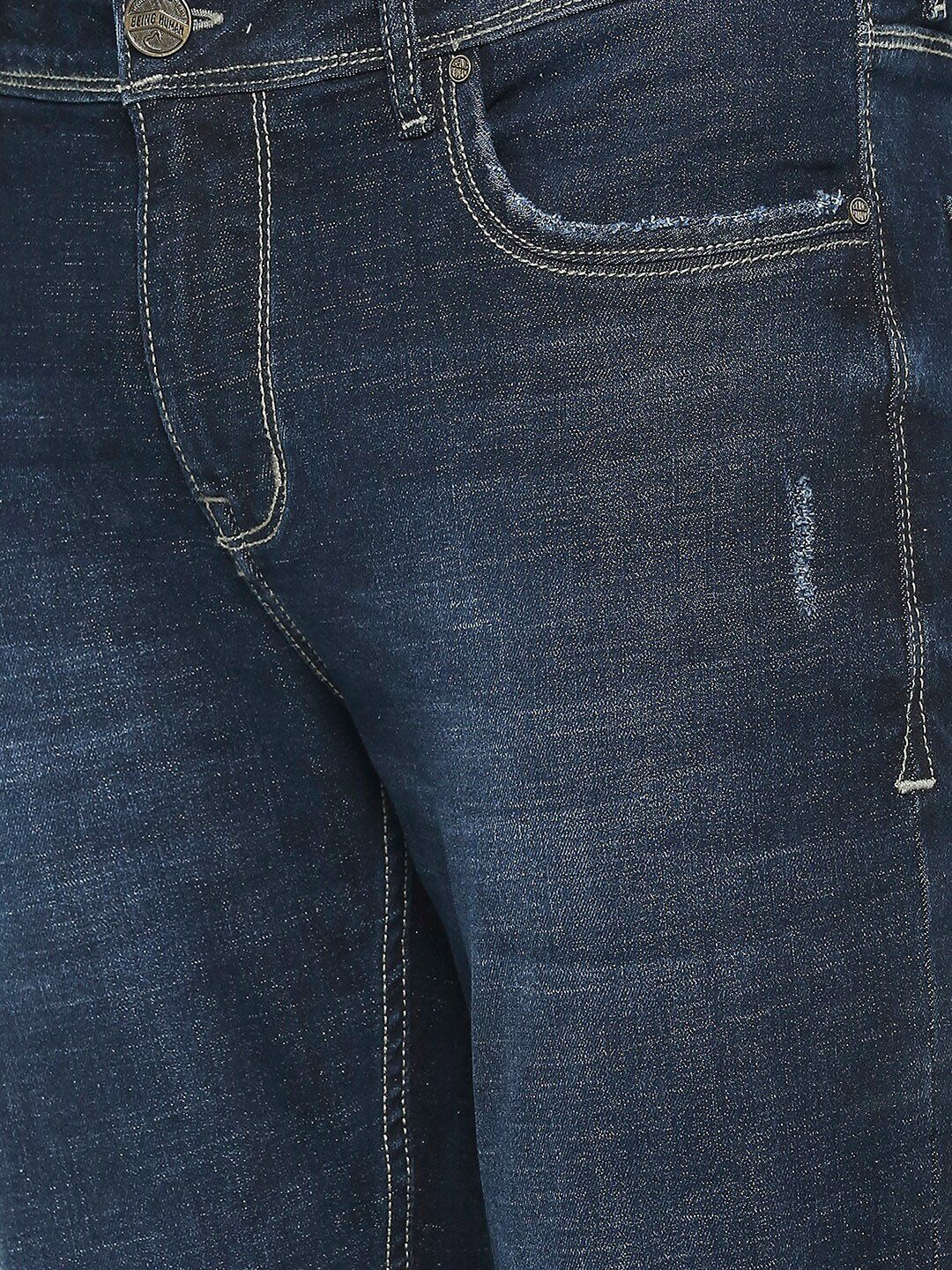 Being Human Men Low Distress Light Fade Skinny Fit Jeans