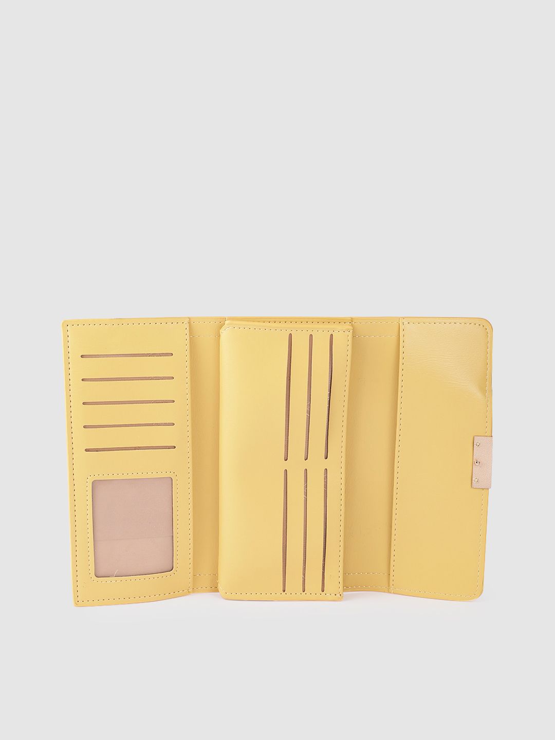 Lino Perros Women Snake Skin Textured Three Fold Wallet