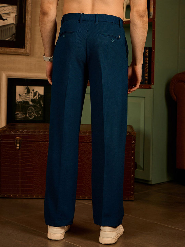 DENNISON Korean Baggy Fit 4 Way Lycra Trouser