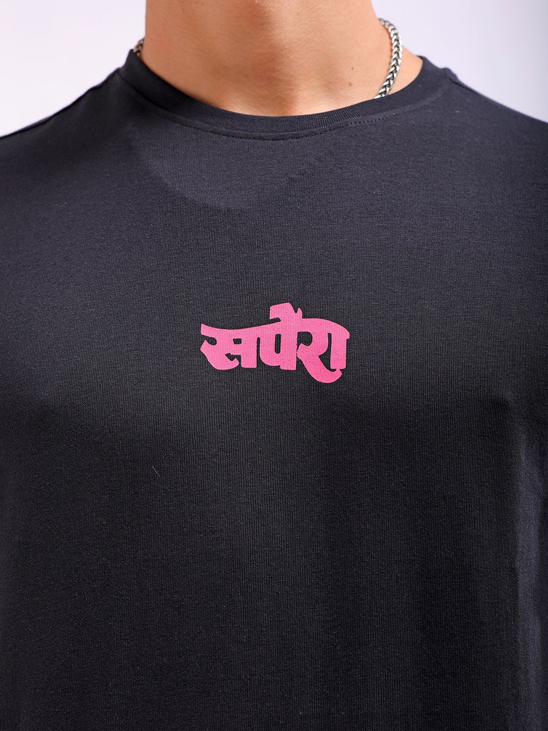 The Indian Garage Co Men Graphic Printed Round Neck Slim Fit T-shirt