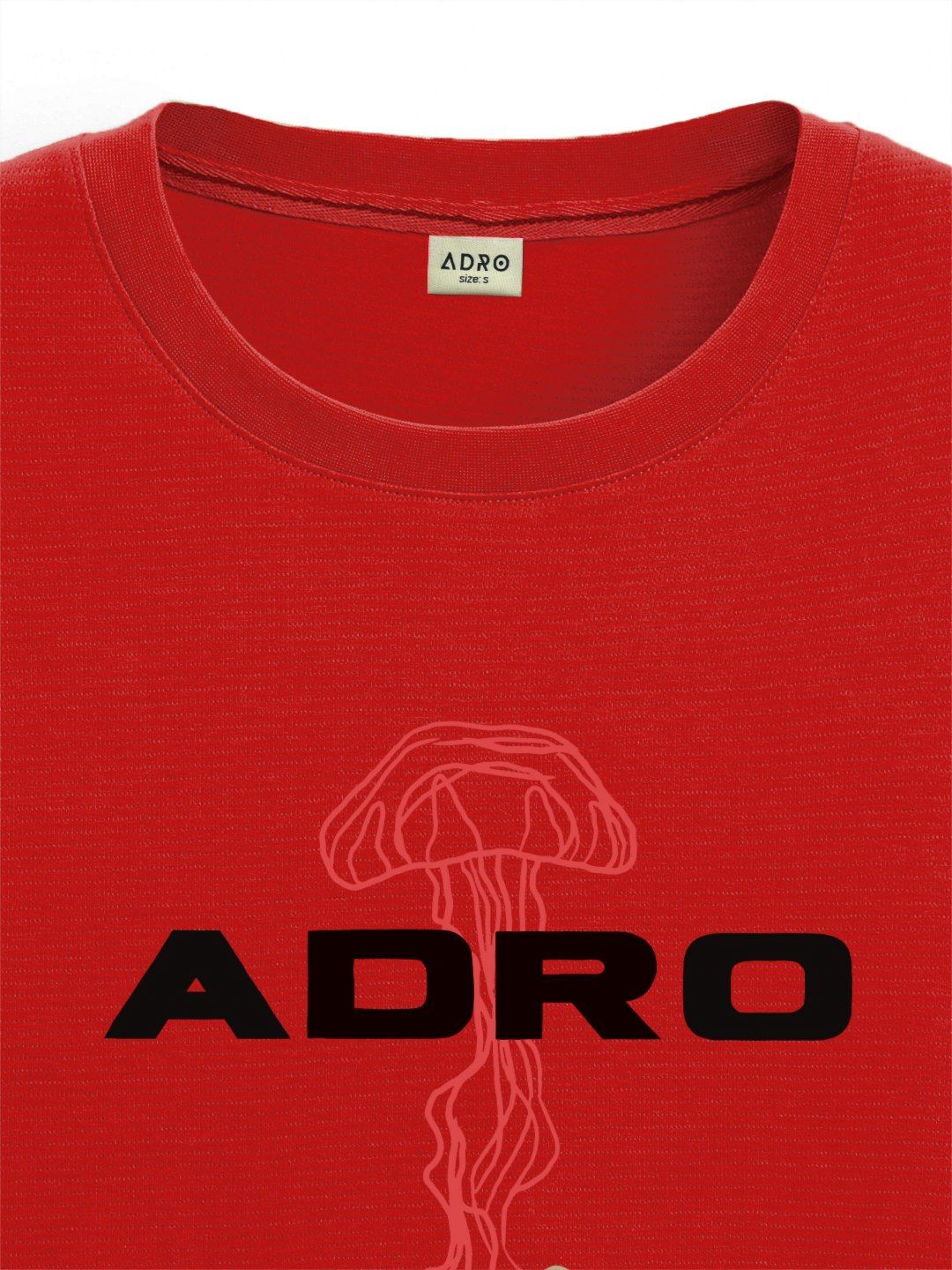 ADRO Men Graphic Printed Round Neck Cotton Oversized T-Shirt