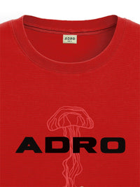 ADRO Men Graphic Printed Round Neck Cotton Oversized T-Shirt