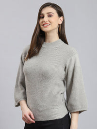Monte Carlo Cable Knit Self Design Pullover Sweater