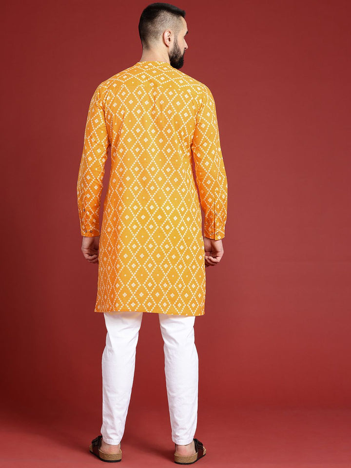 Anouk Geometric Printed Cotton Kurta