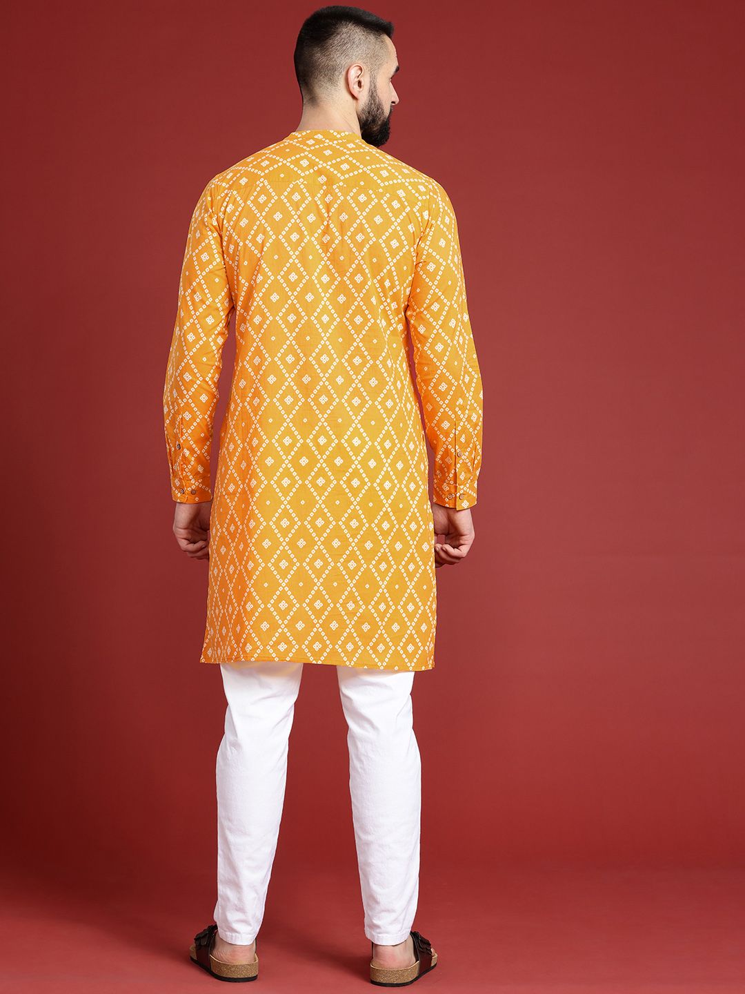Anouk Geometric Printed Cotton Kurta