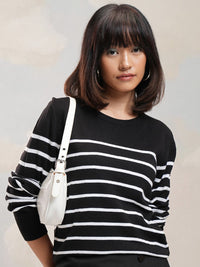 Tokyo Talkies Women Striped Pullover