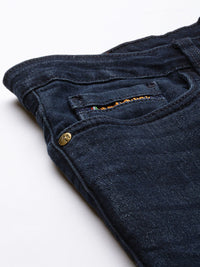 The Indian Garage Co Men Relaxed Fit Low Distress Light Fade Stretchable Jeans