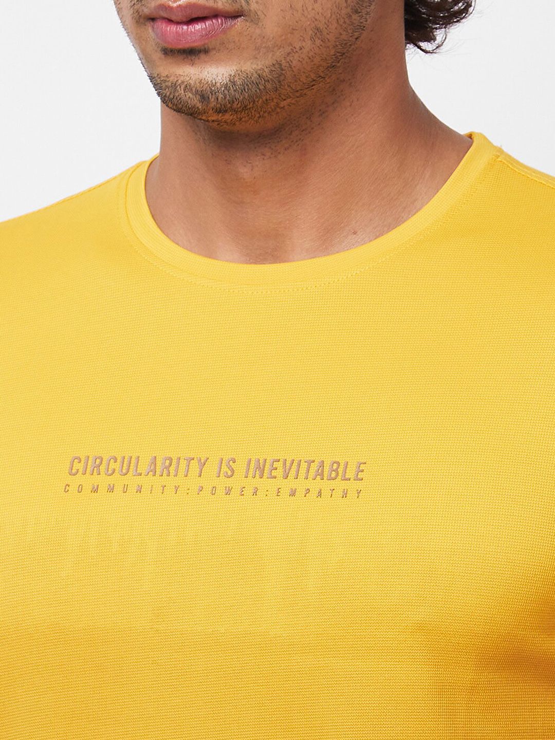 SPYKAR Typography Printed Round Neck Cotton Slim Fit Tshirt