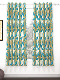 Story@home Nature Blue & Green 2 Pieces Ethnic Motifs Printed Window Curtains