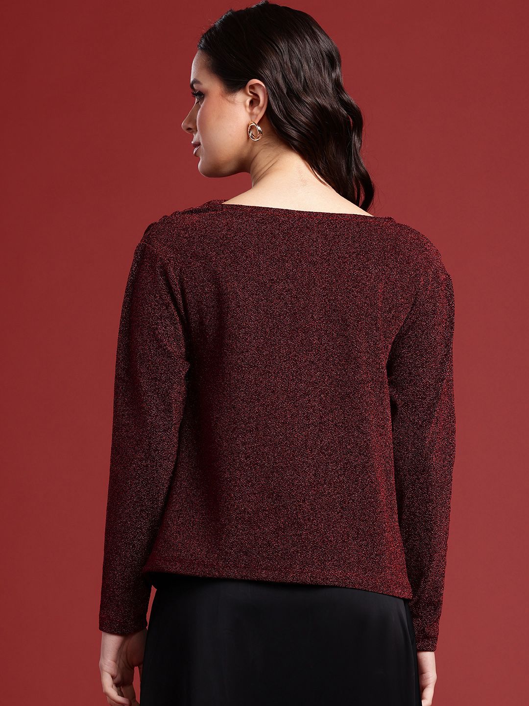 all about you Embellished Cowl Neck Top
