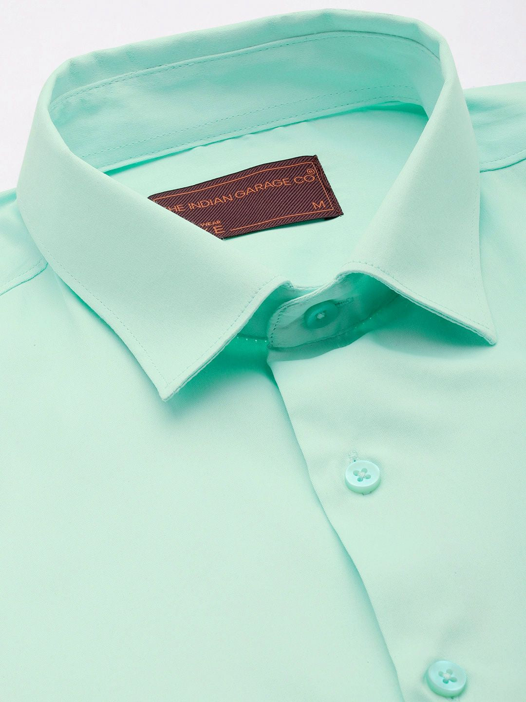 The Indian Garage Co. X Luxe Men Solid Slim Fit Opaque Formal Shirt