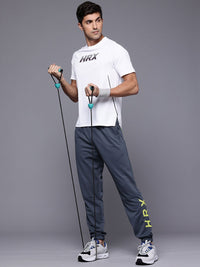 HRX oleh Hrithik Roshan Men Logo jenama dicetak joggers latihan kering cepat