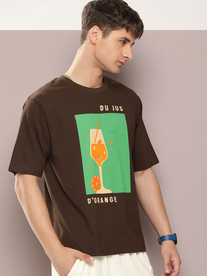 DILLINGER Men Printed Oversized Pure Cotton T-shirt