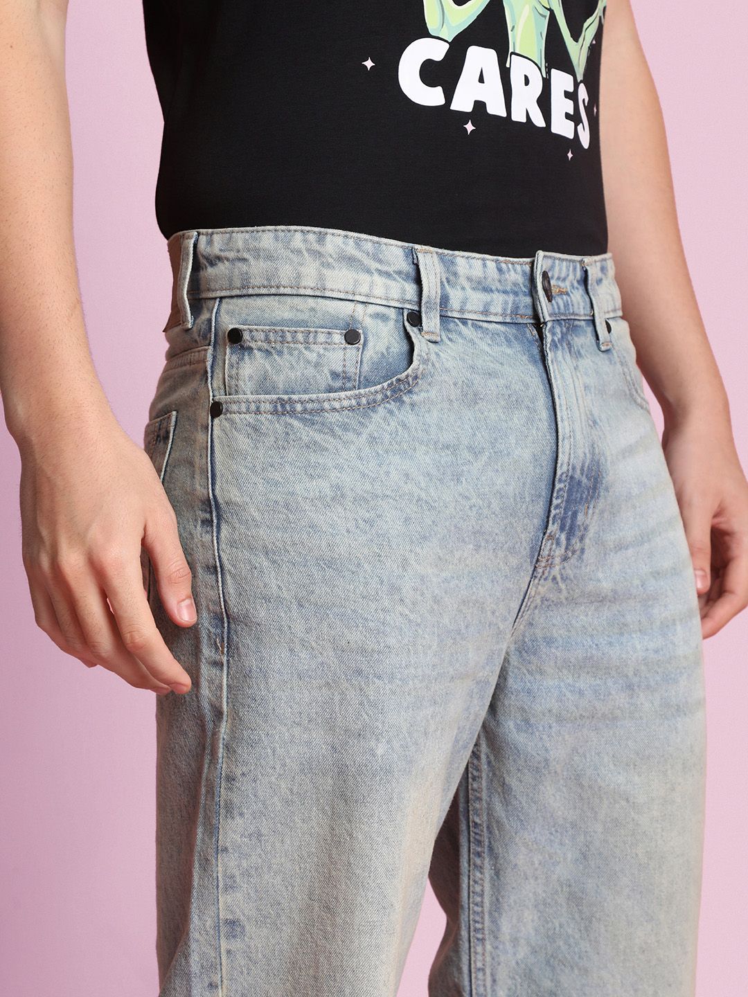 Bene Kleed Men Wide Leg Heavy Fade Jeans