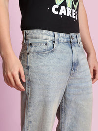 Bene Kleed Men Wide Leg Heavy Fade Jeans